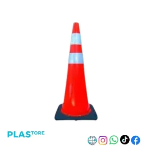 Cono Naranja Reflectante 36 Pulgadas Base Pesada
