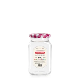 Bote Classic Cuadrado 500 ml Pet Tapa Metálica