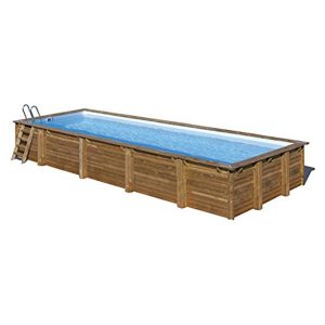 Piscina de madera POOLWAY Mint rectangular 10,13 x 4,18 x 1,46m